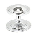 Polished Chrome Art Deco Centre Door Knob - 90073