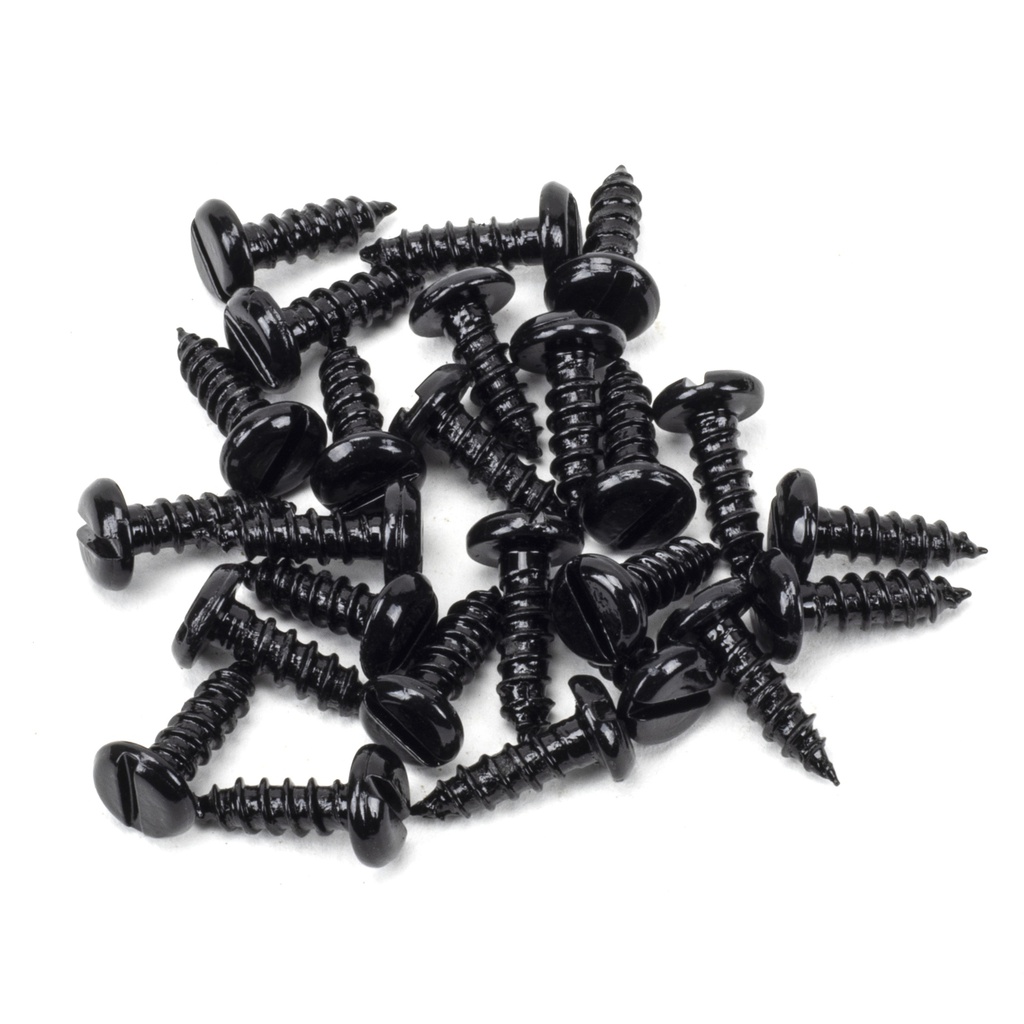 Black 8xÂ½" Round Head Screws (25) - 91163