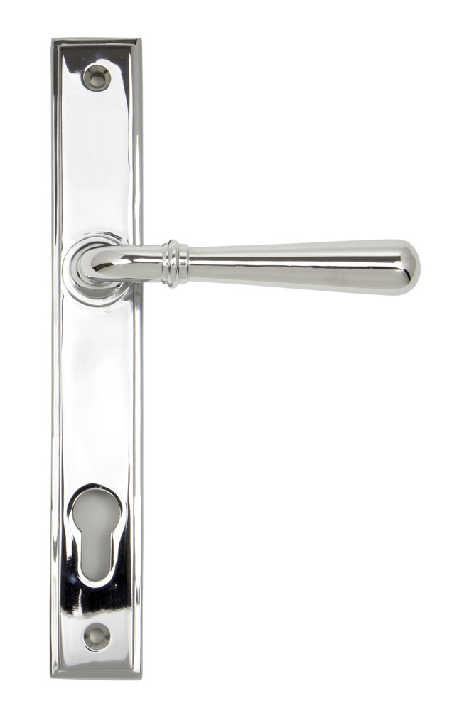 Polished Chrome Newbury Slimline Lever Espag. Lock Set - 91420