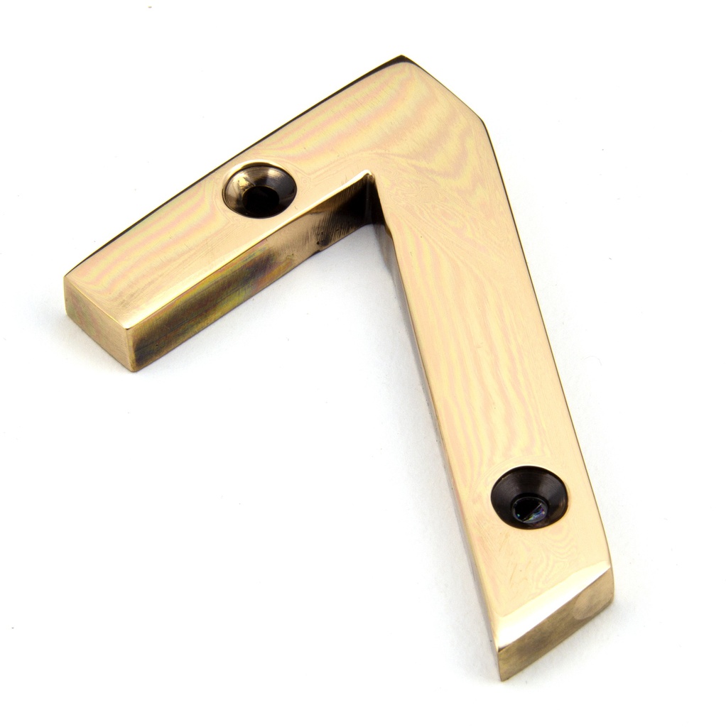 Polished Bronze Numeral 7 - 92027