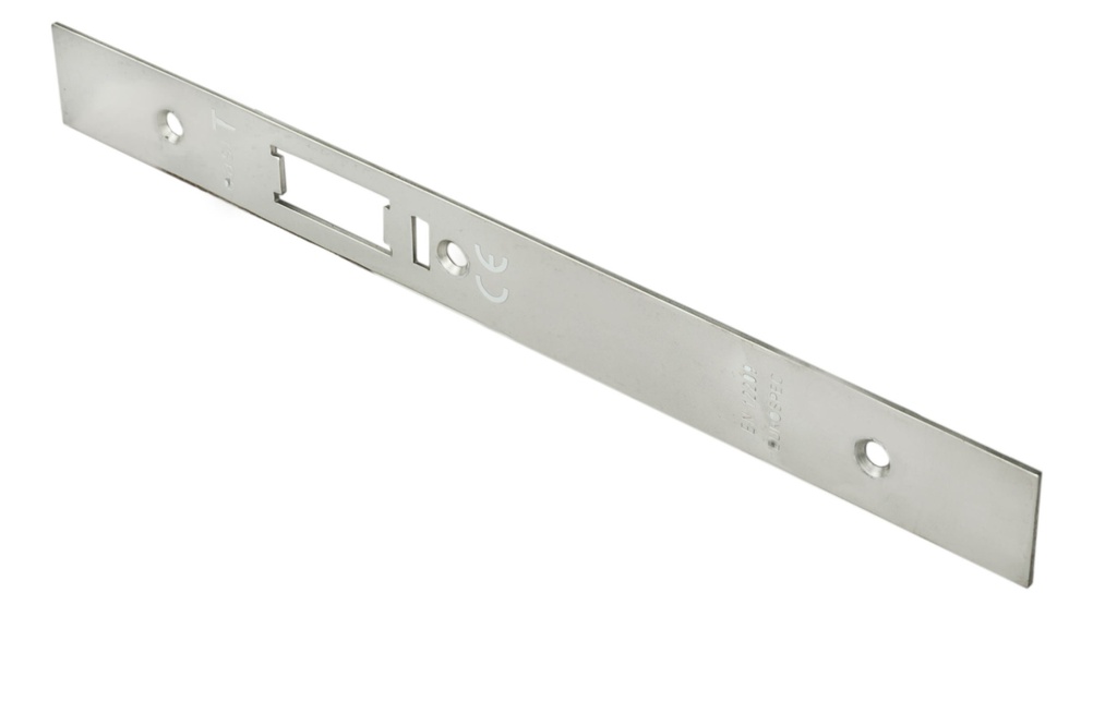 Forend Strike & Fixing Pack To Suit Architectural DIN Anti Thrust Night Latch - Bright Stainless Steel