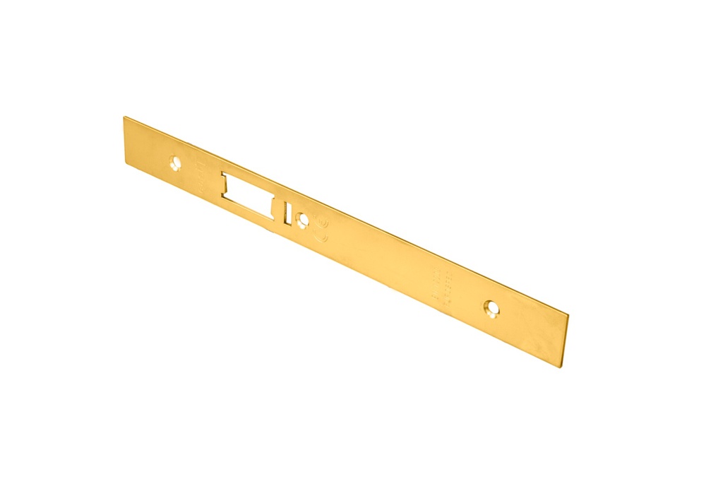 Forend Strike & Fixing Pack To Suit Architectural DIN Anti Thrust Night Latch - Stainless Brass