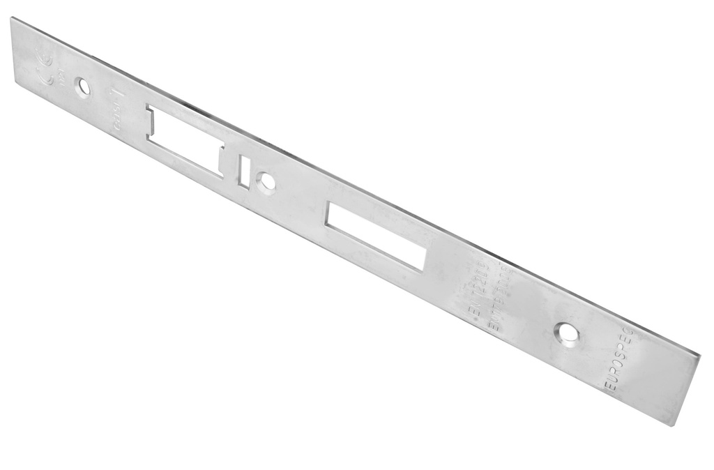 Forend Strike & Fixing Pack To Suit Architectural DIN Escape Lock - Bright Stainless Steel