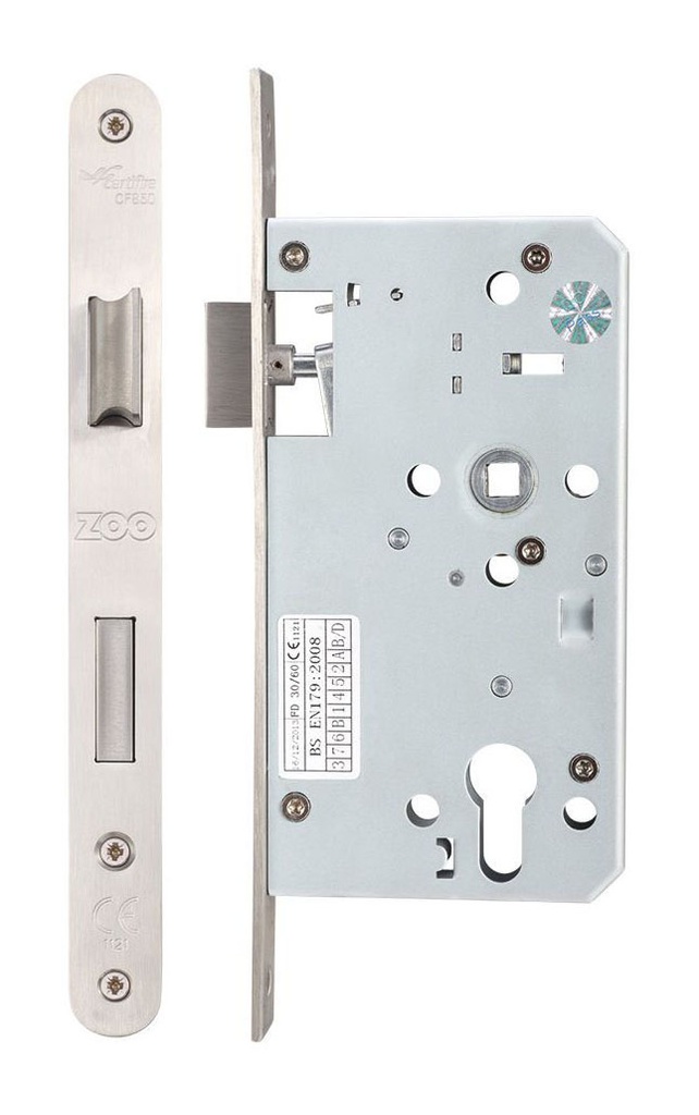 DIN Escape Lock Case 60mm - Radiused Faceplate - SS