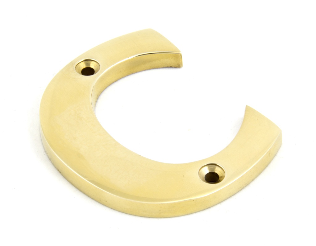 Polished Brass Letter C - 83801C