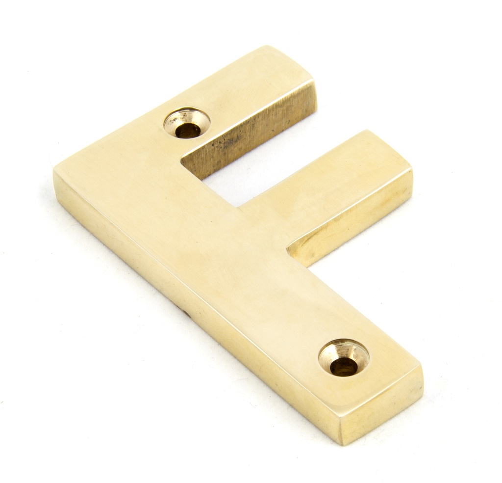 Polished Brass Letter F - 83801F