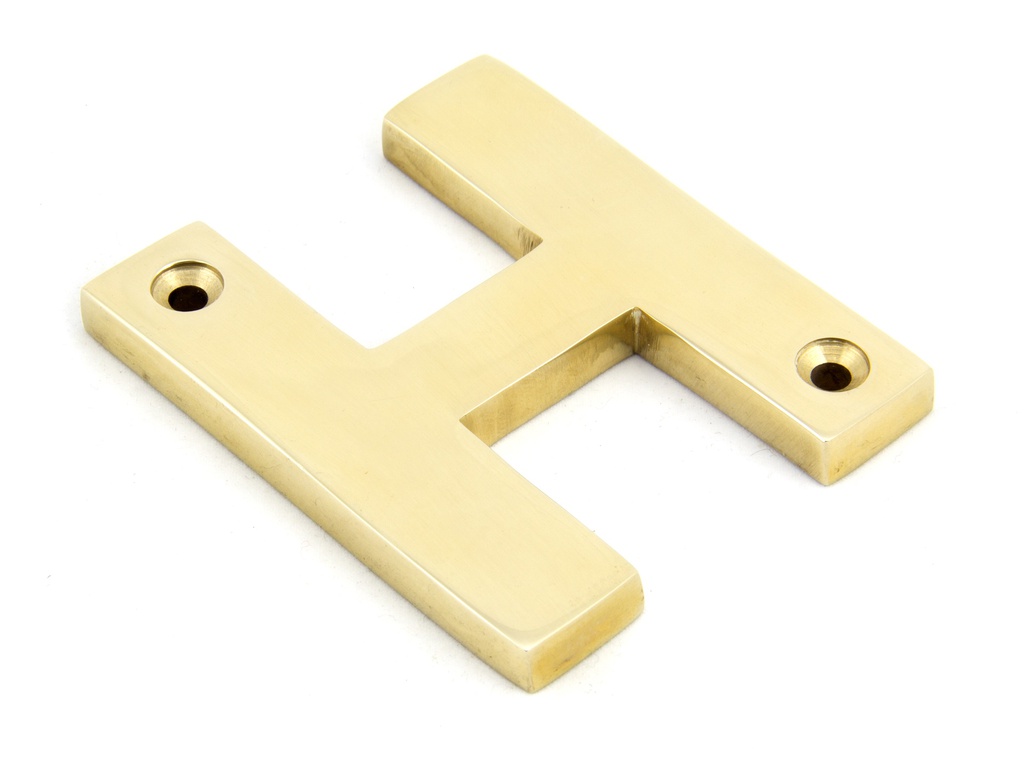 Polished Brass Letter H - 83801H