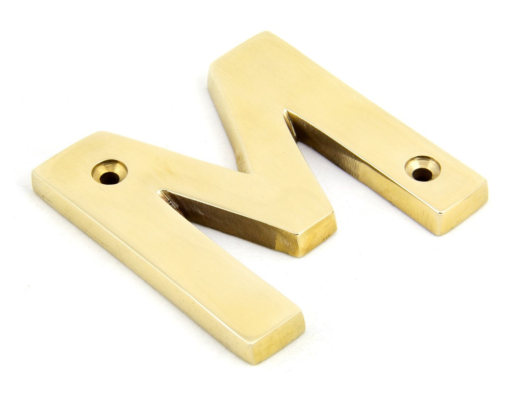 Polished Brass Letter M - 83801M