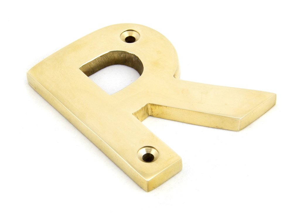 Polished Brass Letter R - 83801R