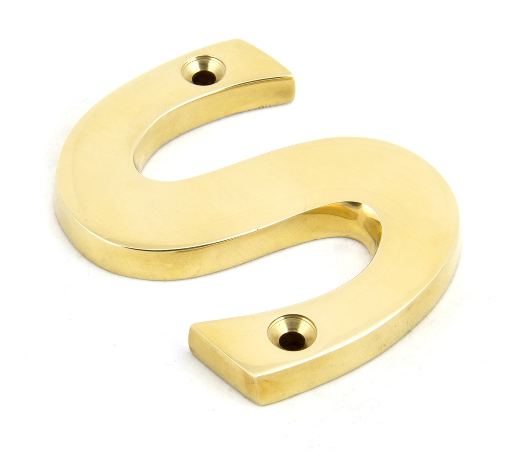 Polished Brass Letter S - 83801S