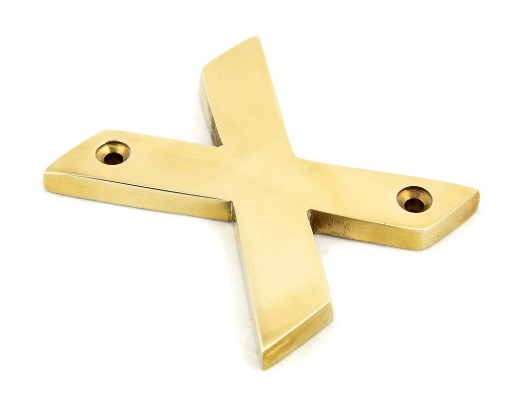 Polished Brass Letter X - 83801X