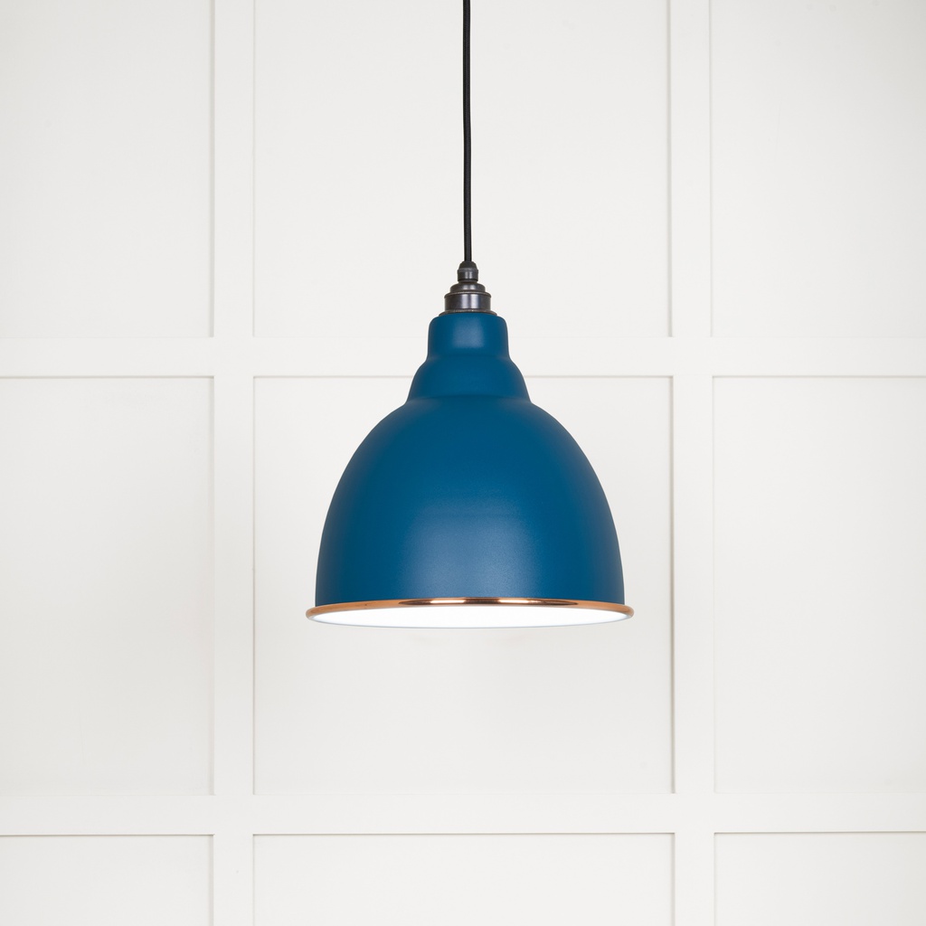 White Gloss Brindley Pendant in Upstream - 49507U