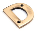 Polished Bronze Letter D - 92031D