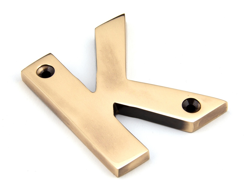 Polished Bronze Letter K - 92031K