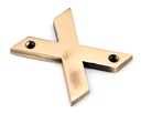 Polished Bronze Letter X - 92031X