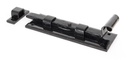 Black 6" Straight Door Bolt - 33015