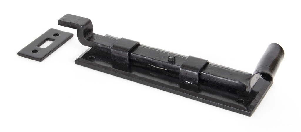 Black 6" Cranked Door Bolt - 33016