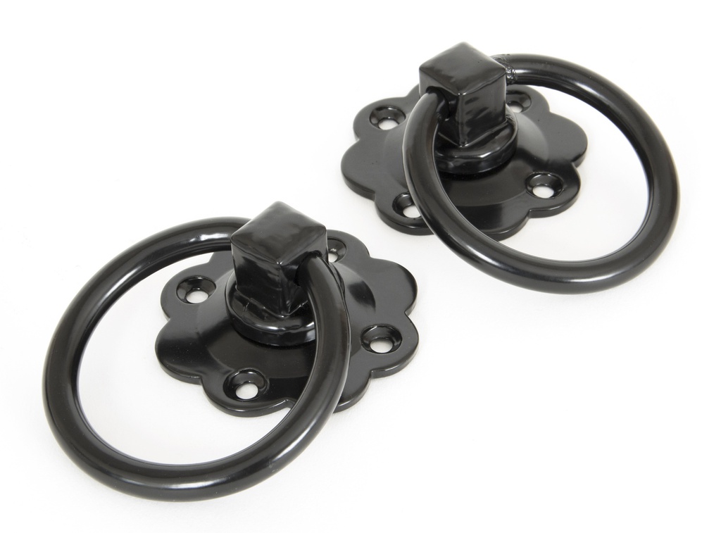 Black Ring Turn Handle Set - 33017