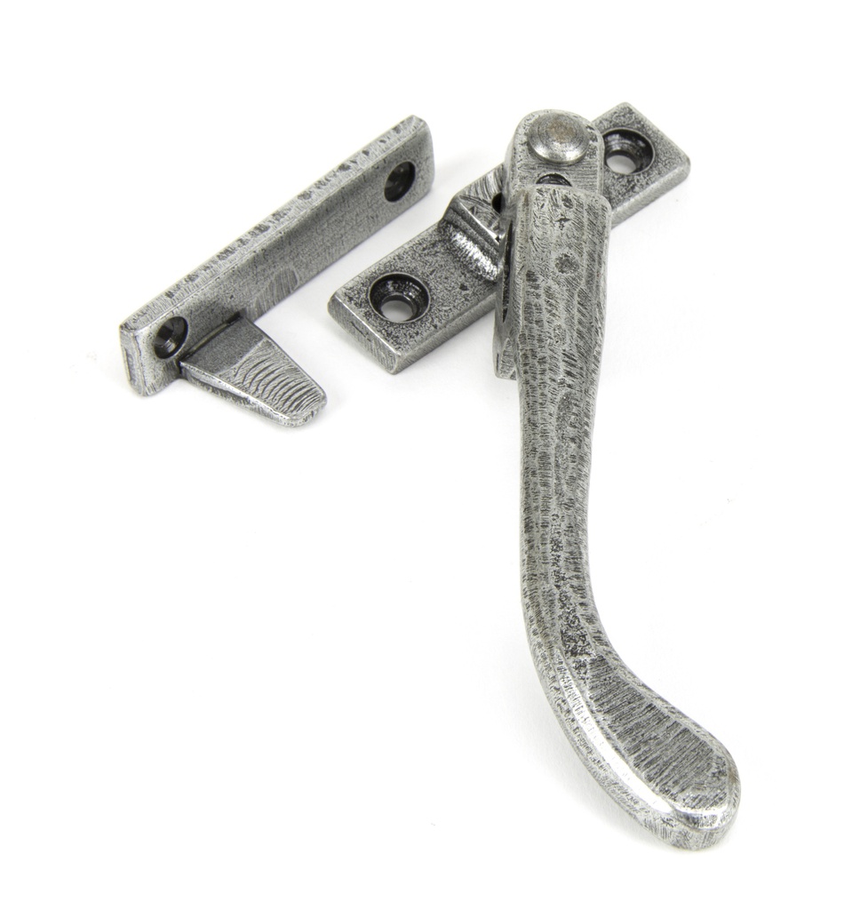 Pewter Night-Vent Locking Peardrop Fastener - RH - 33026