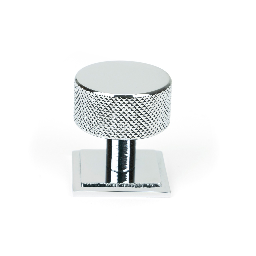 Polished Chrome Brompton Cabinet Knob - 32mm (Square) - 46861