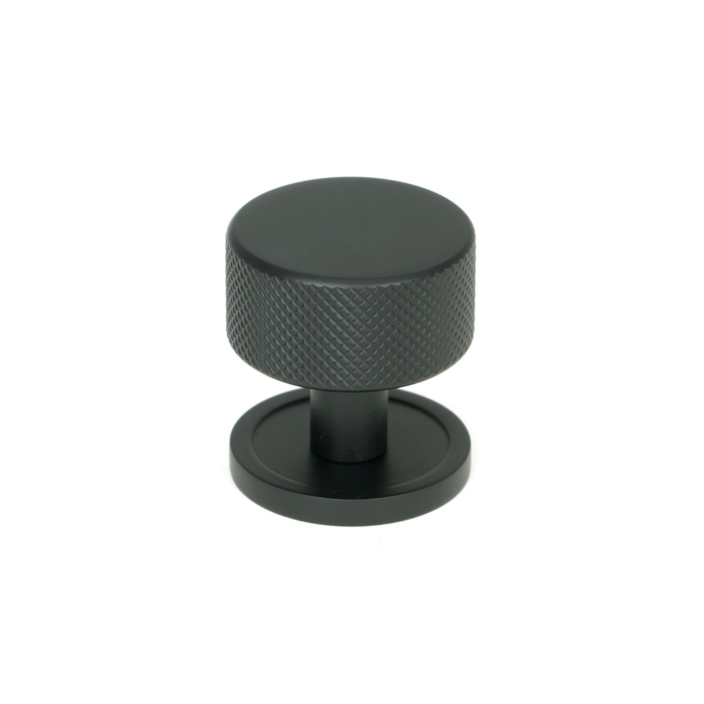 Matt Black Brompton Cabinet Knob - 32mm (Plain) - 46878