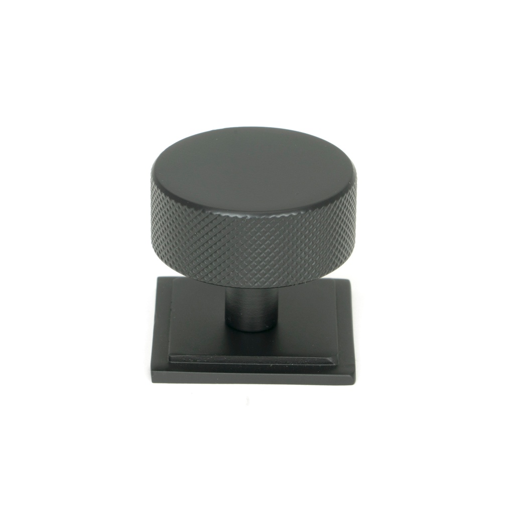 Matt Black Brompton Cabinet Knob - 38mm (Square) - 47087