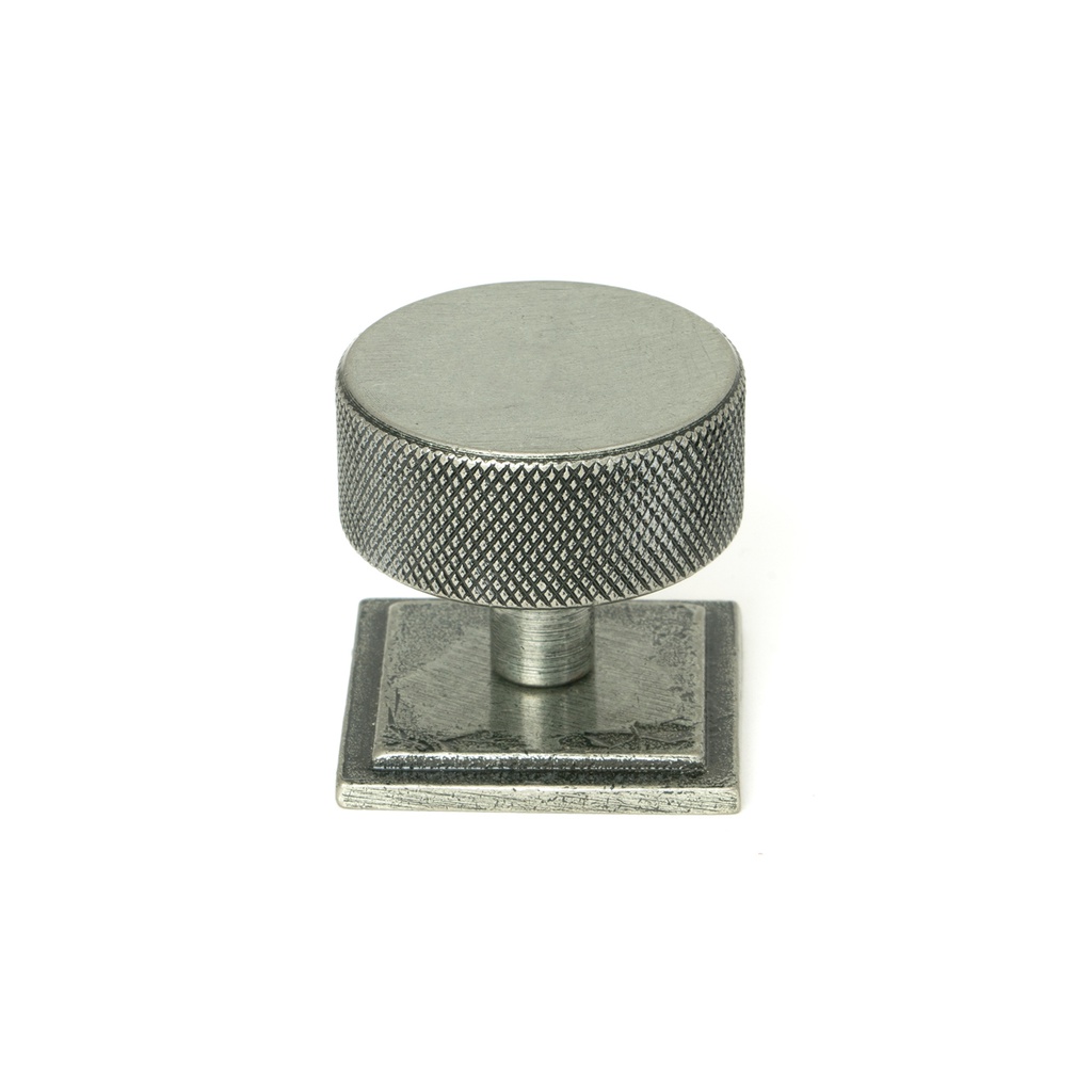 Pewter Brompton Cabinet Knob - 38mm (Square) - 47091