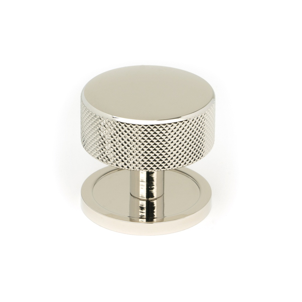 Polished Nickel Brompton Cabinet Knob - 38mm (Plain) - 47145