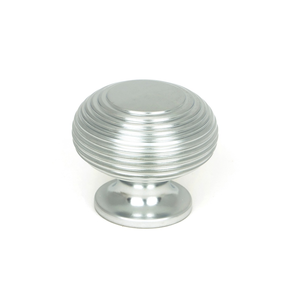 Satin Chrome Beehive Cabinet Knob 40mm - 46662