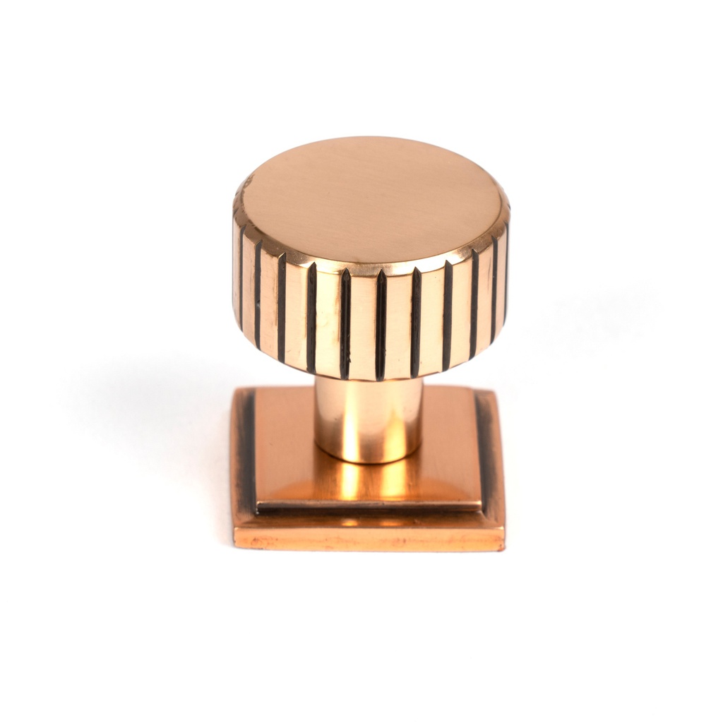 Polished Bronze Judd Cabinet Knob - 25mm (Square) - 50474