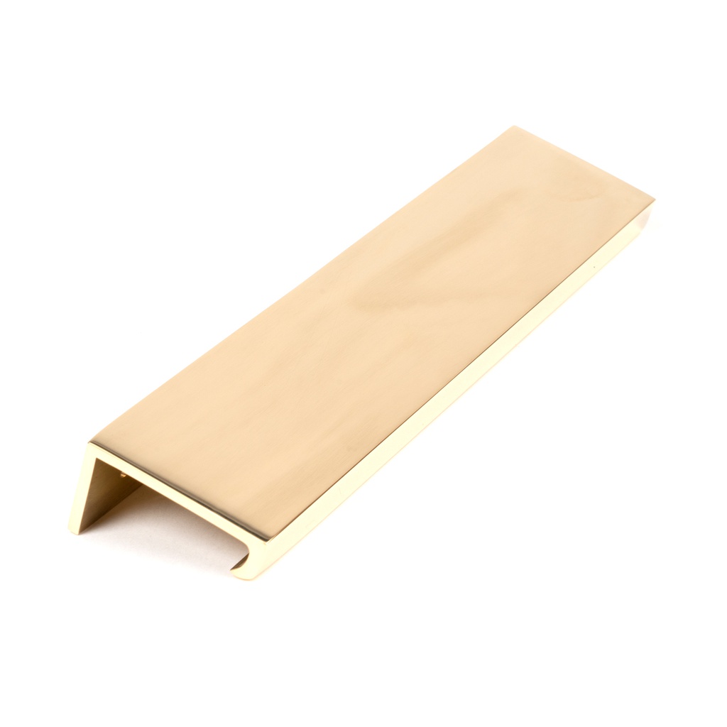 Polished Brass 200mm Plain Edge Pull - 50676