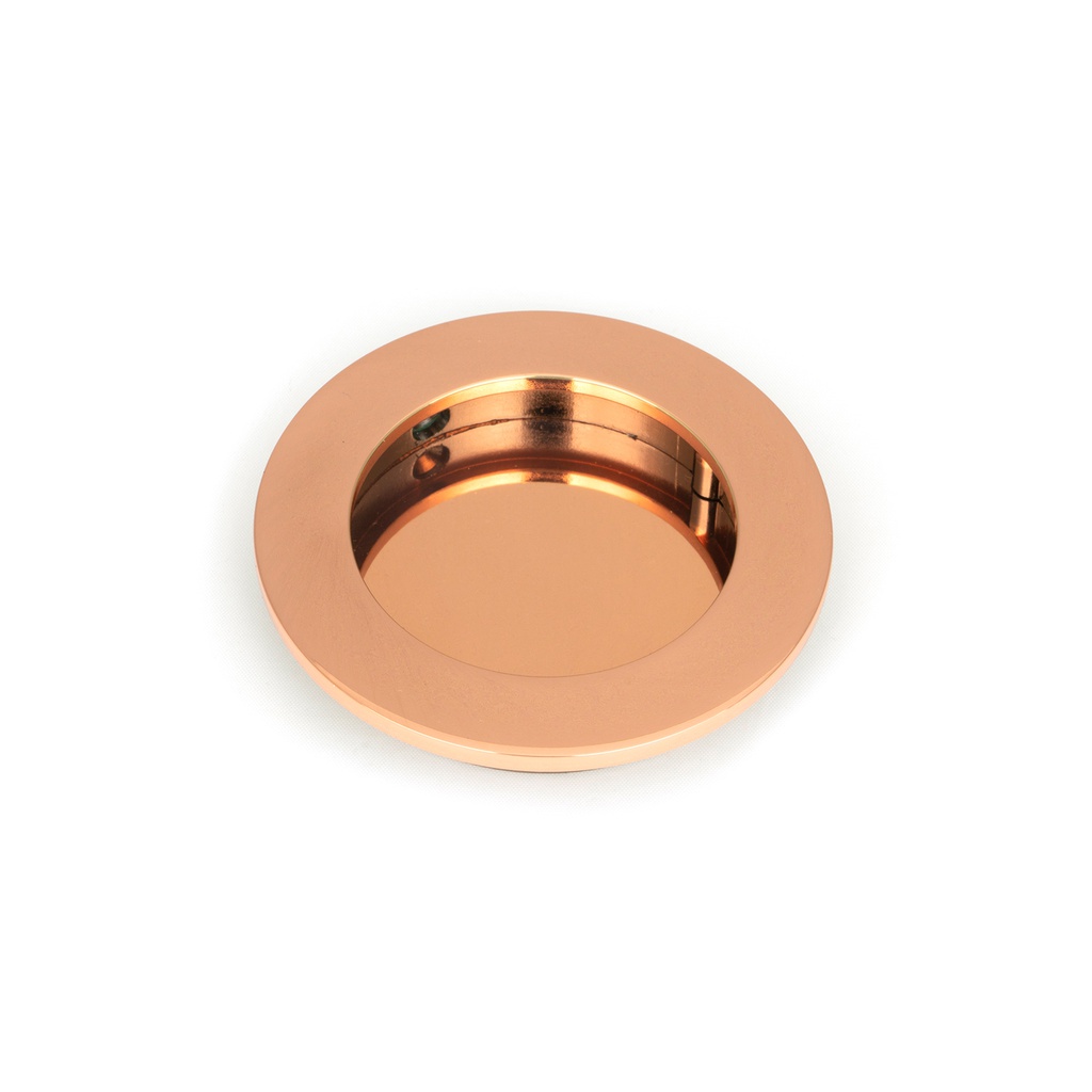 Polished Bronze 75mm Plain Round Pull - 50145