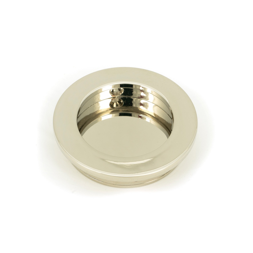 Polished Nickel 60mm Plain Round Pull - 50162