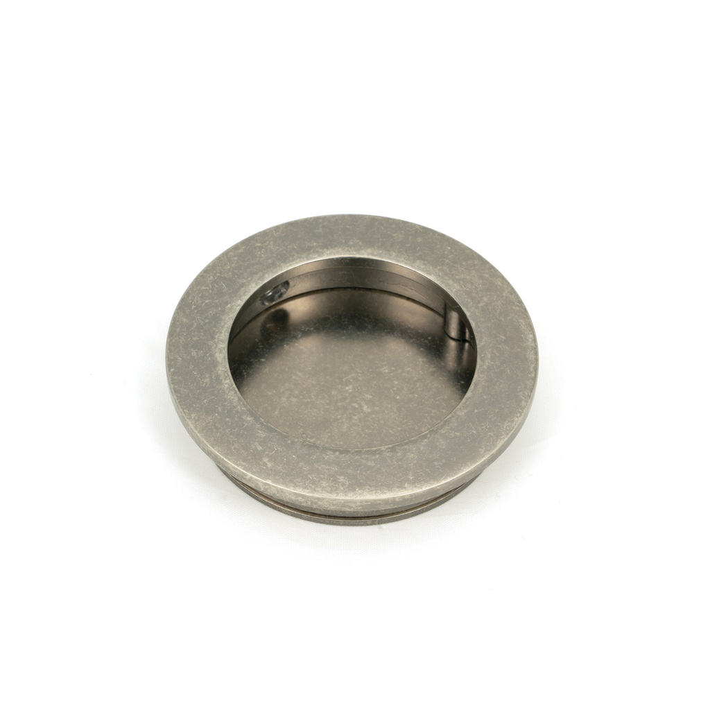 Pewter 60mm Plain Round Pull - 50180