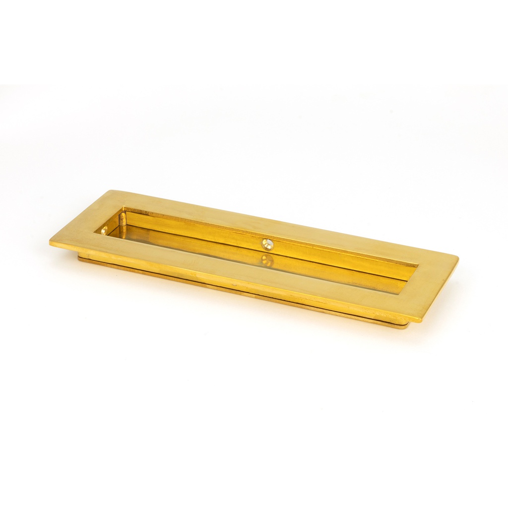 Polished Brass 175mm Plain Rectangular Pull - 47159