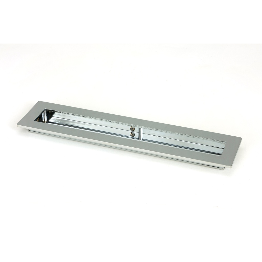 Polished Chrome 250mm Plain Rectangular Pull - 47178