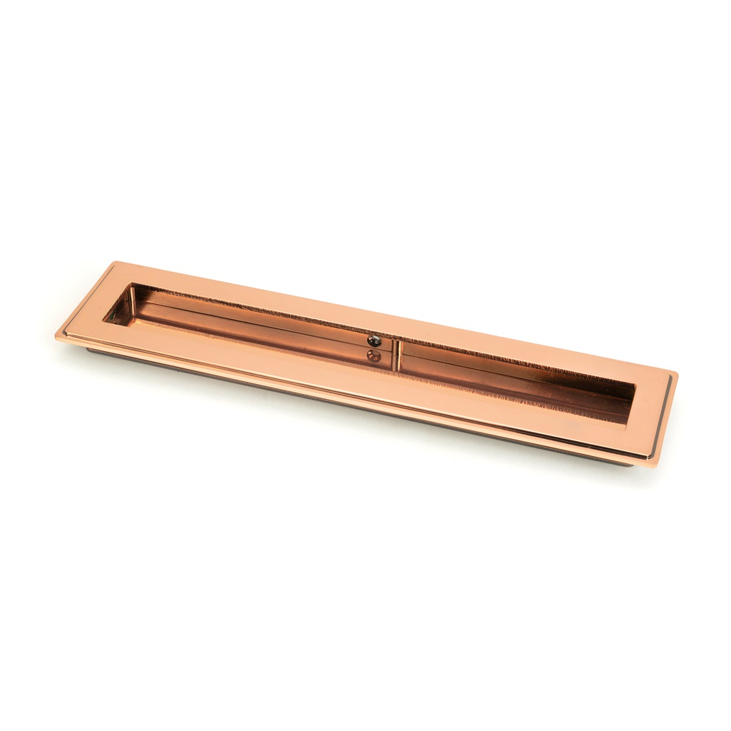 Polished Bronze 250mm Art Deco Rectangular Pull - 50135