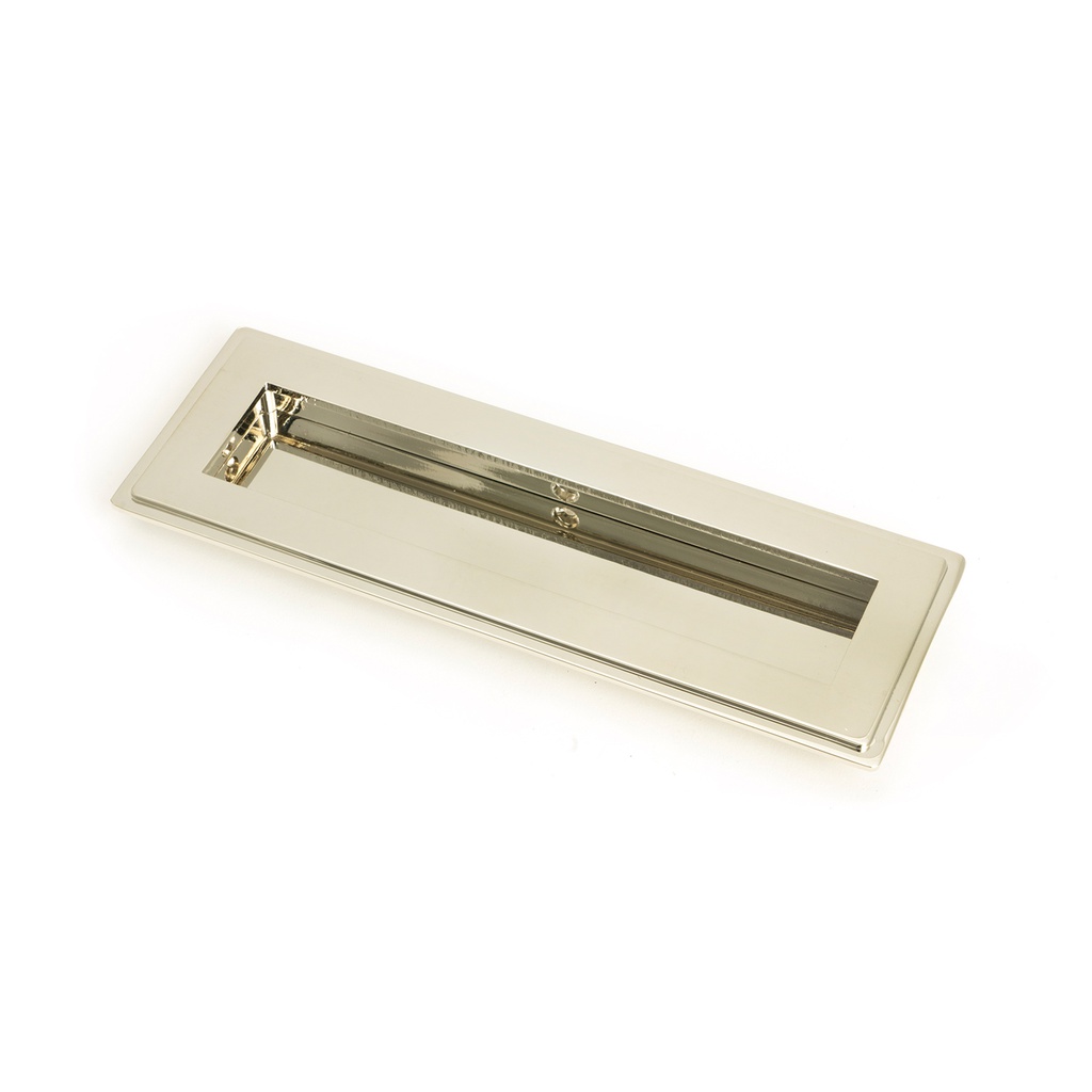 Polished Nickel 175mm Art Deco Rectangular Pull - 50152