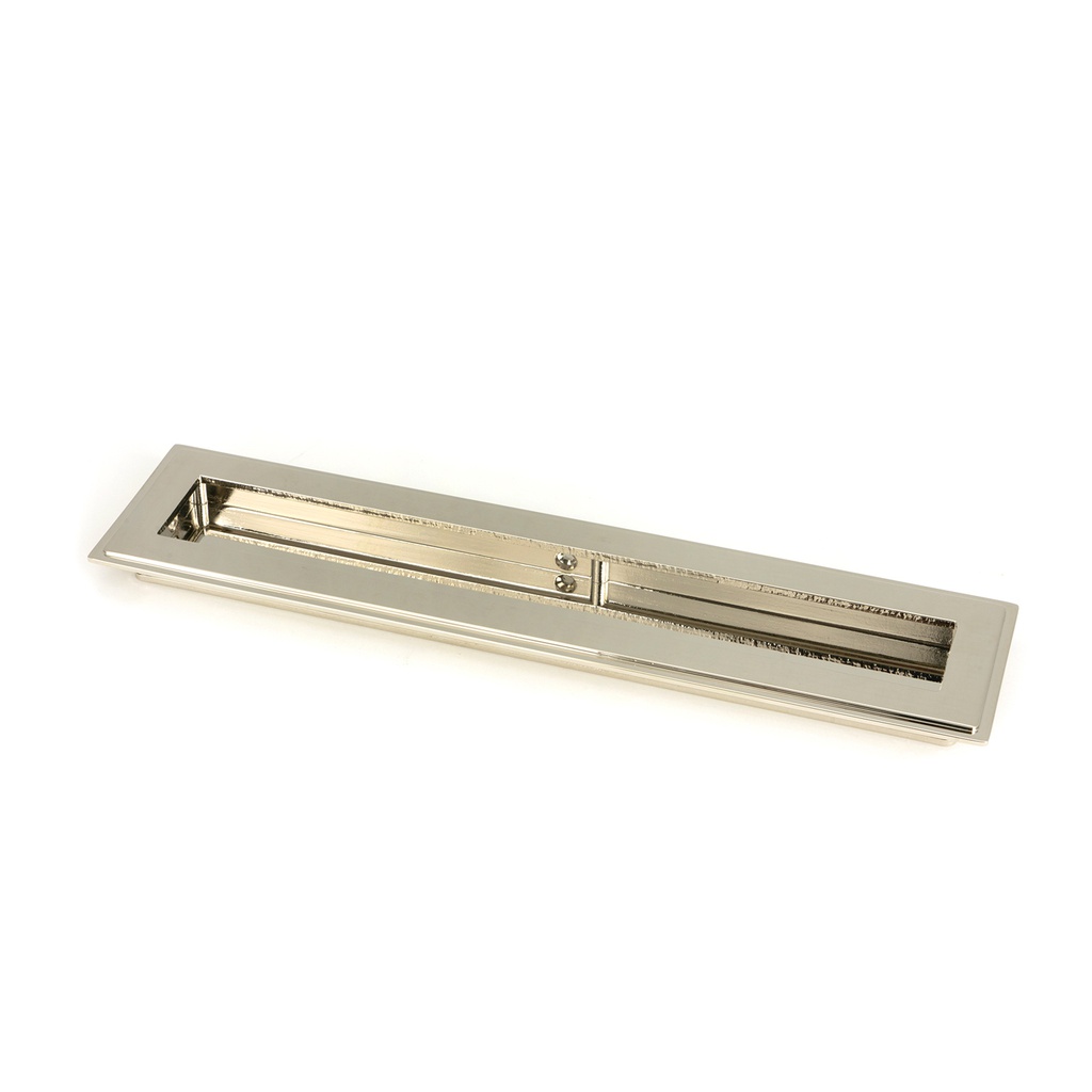 Polished Nickel 250mm Art Deco Rectangular Pull - 50153