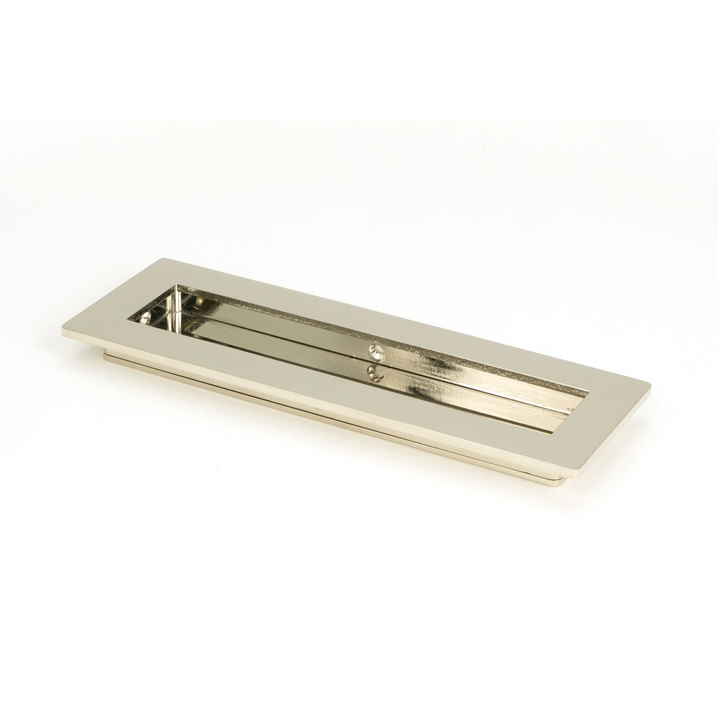 Polished Nickel 175mm Plain Rectangular Pull - 50154