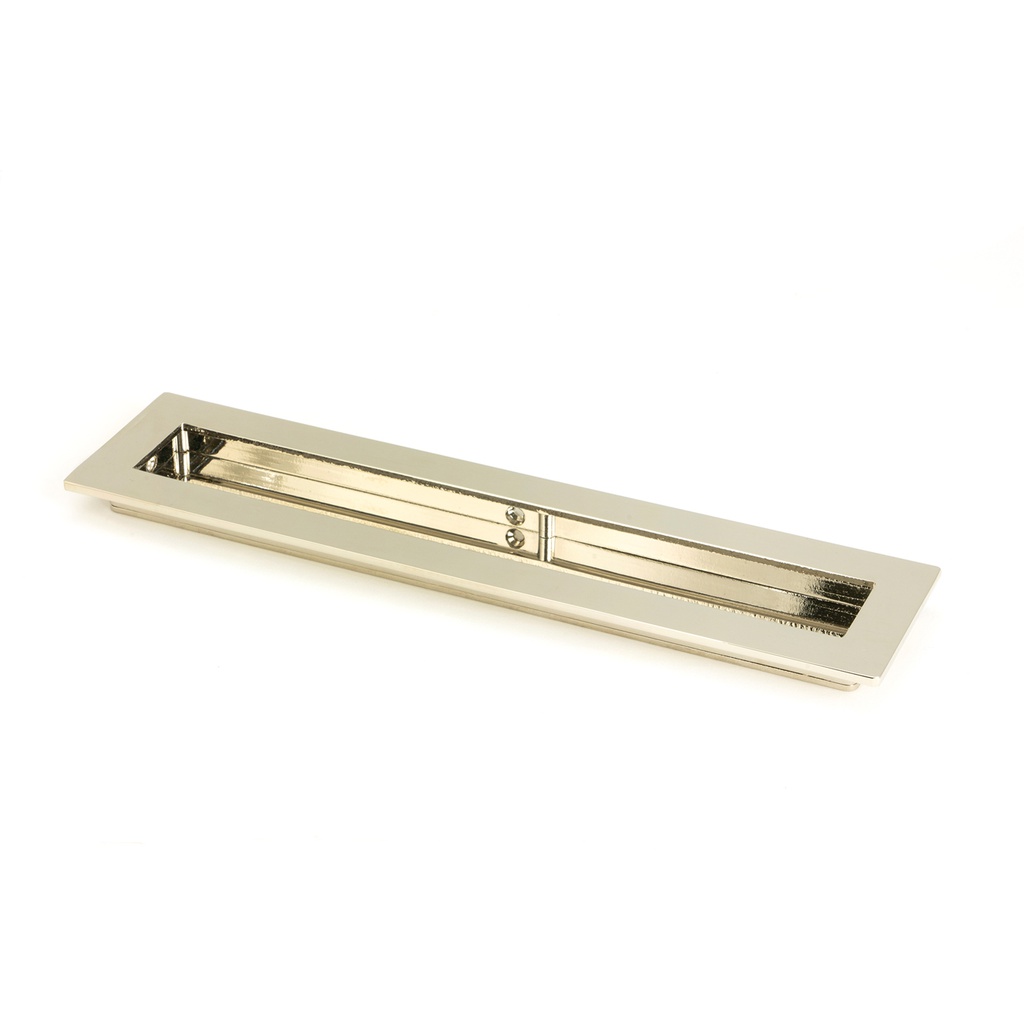 Polished Nickel 250mm Plain Rectangular Pull - 50155