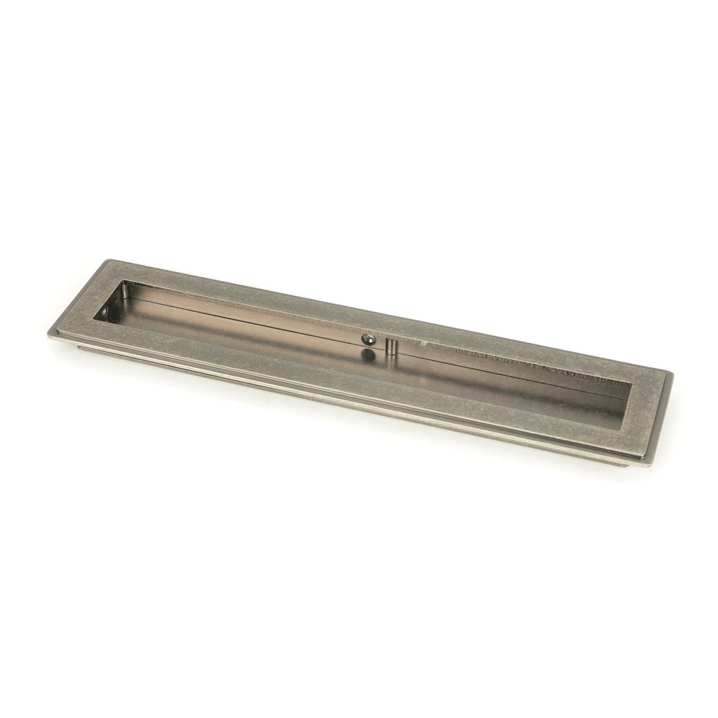 Pewter 250mm Art Deco Rectangular Pull - 50171