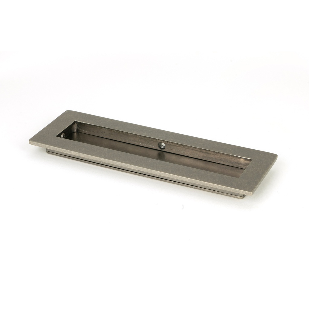 Pewter 175mm Plain Rectangular Pull - 50172