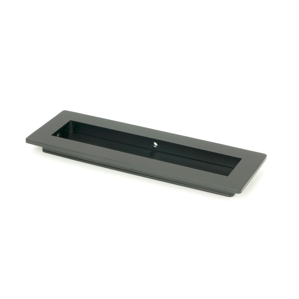 Matt Black 175mm Plain Rectangular Pull - 50208