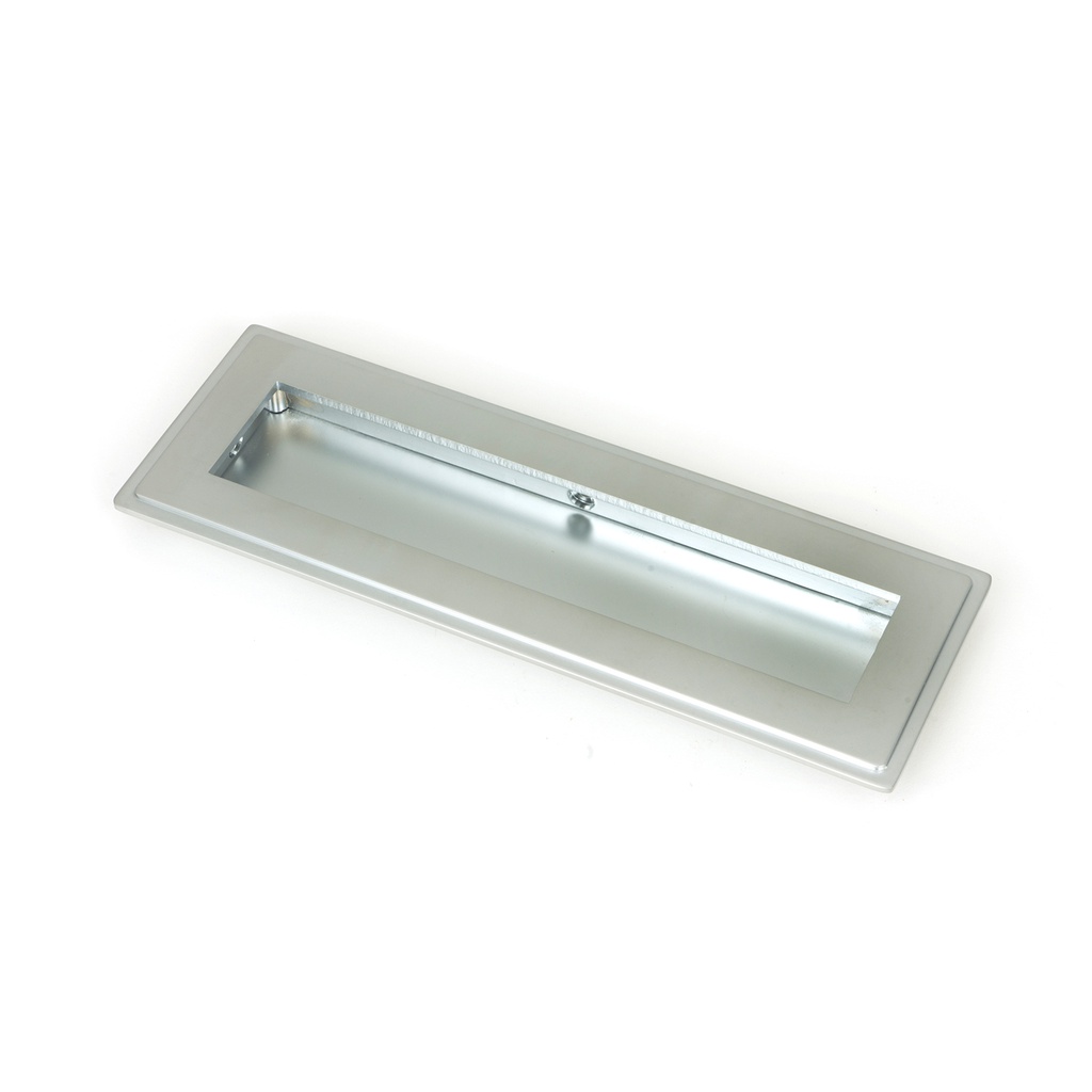 Satin Chrome 175mm Art Deco Rectangular Pull - 50636