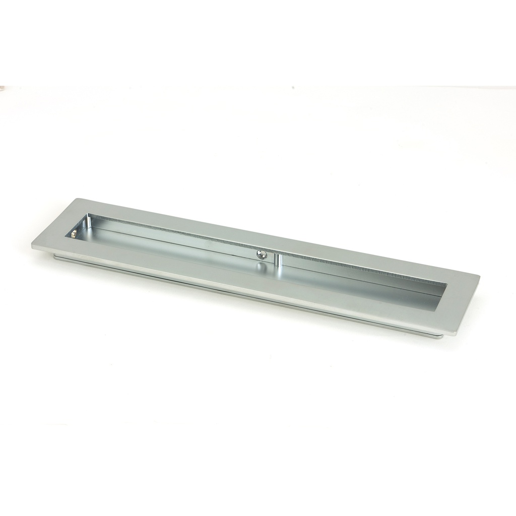 Satin Chrome 250mm Plain Rectangular Pull - 50639