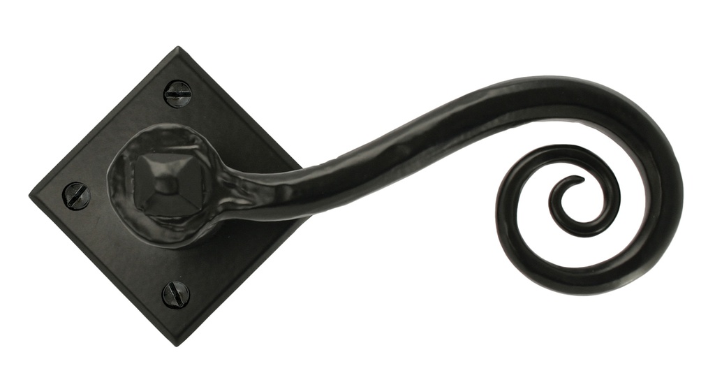 Black Monkeytail Lever on Rose Set (Diamond) - 33235