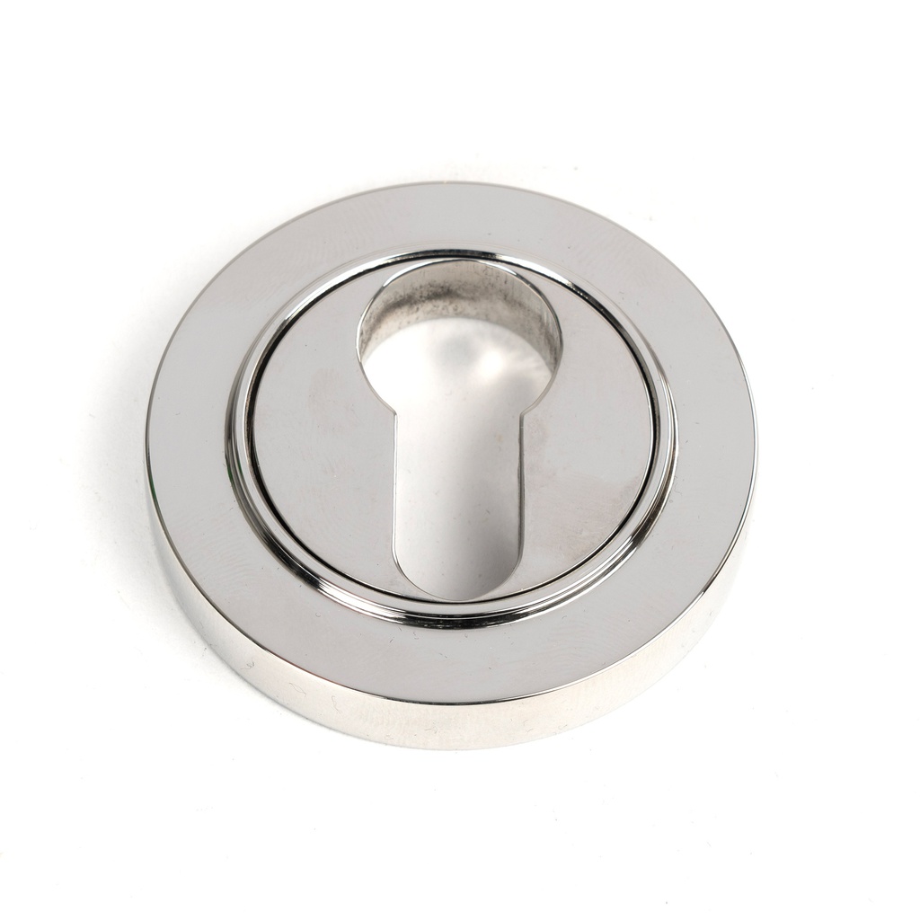 Polished Marine SS (316) Round Euro Escutcheon (Plain) - 49876