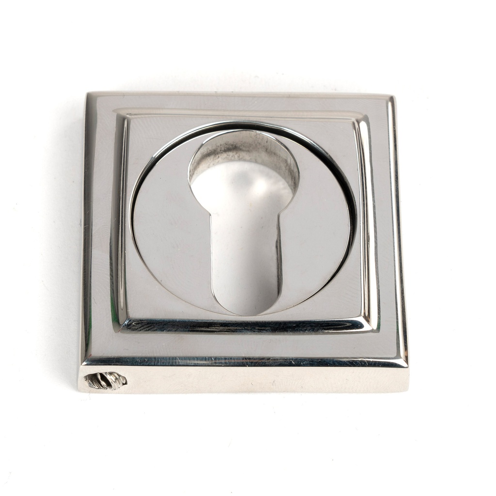 Polished Marine SS (316) Round Euro Escutcheon (Square) - 49879