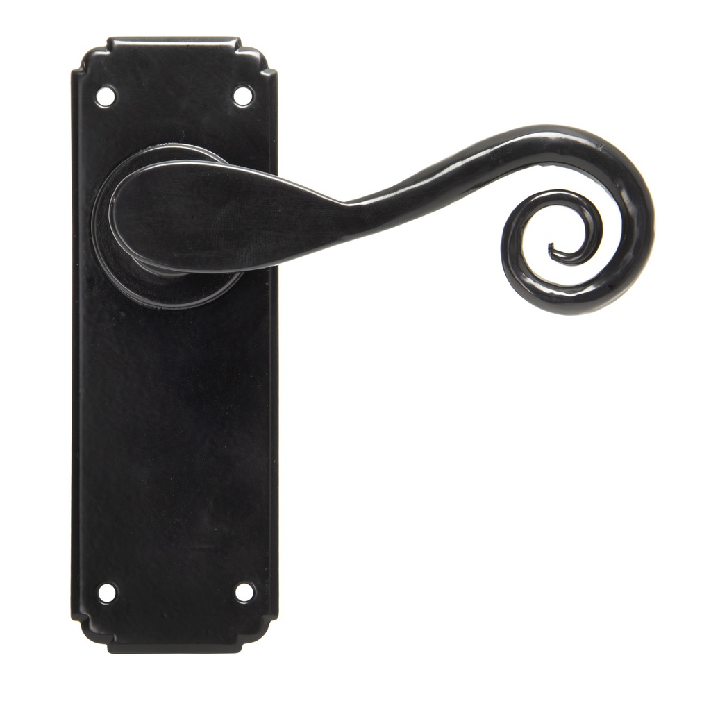 Black Monkeytail Lever Latch Set - 33278